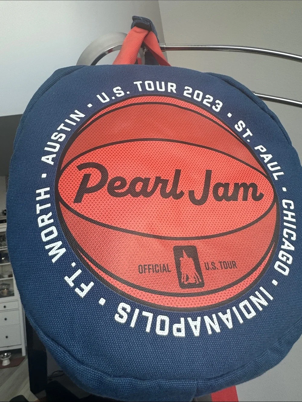 RARE ITEM - Pearl Jam 2023 tour merch- Navy and Red Canvas Duffel Bag
